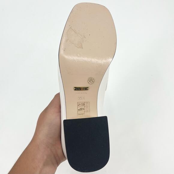 GUCCI Houdan Horsebit Leather Platform Loafers Chunky Retro Block Heel Size 35.5 - Picture 13 of 15